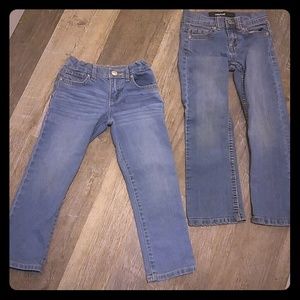 2 Pairs of Girls size 5 Jeans